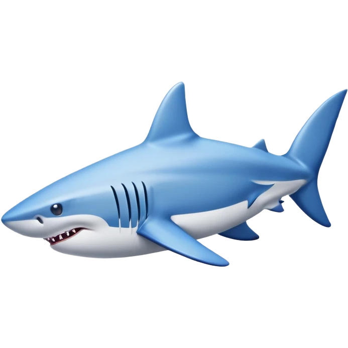 A shark with blue Nike shoes emoji