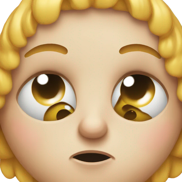 tired emoji with one big eye and one small emoji