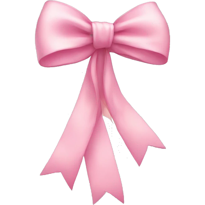 A delicate pink bow  emoji