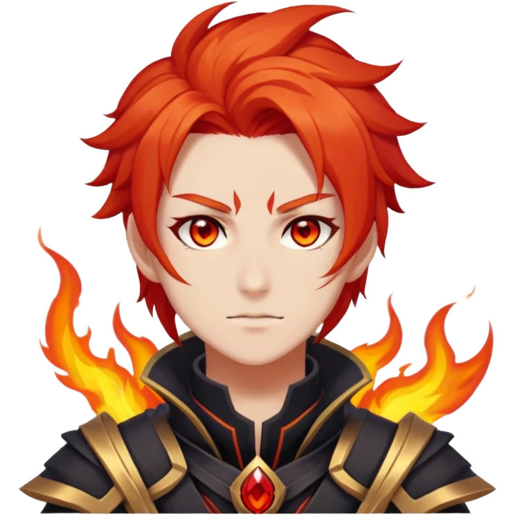 Mavuika The Pyro Archon from Genshin Impact emoji