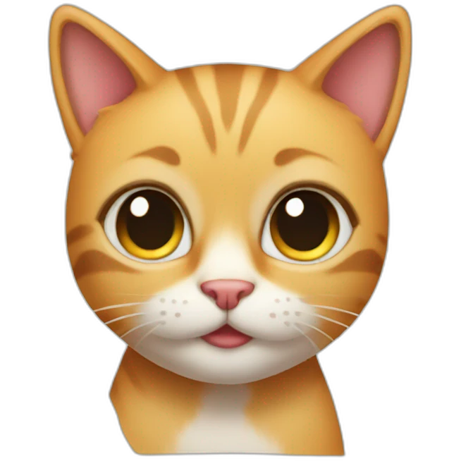A cat with bikini emoji