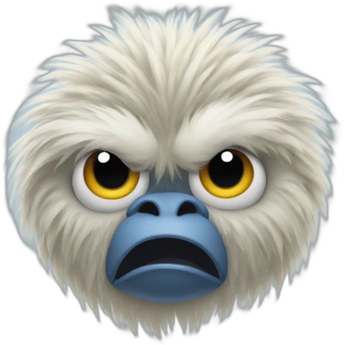 yetti bird grumpy emoji