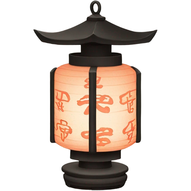 Japanese lantern emoji