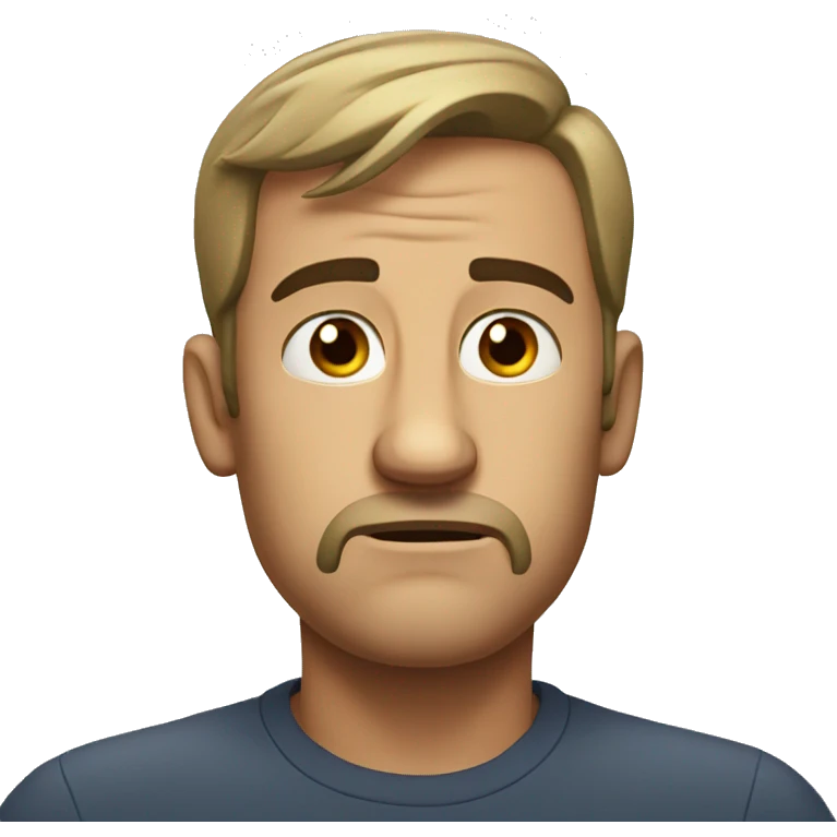 Disappointed man emoji
