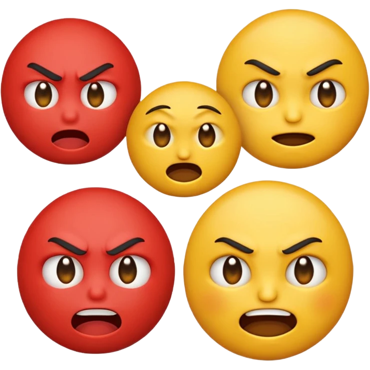 Angry and happy emoji emoji