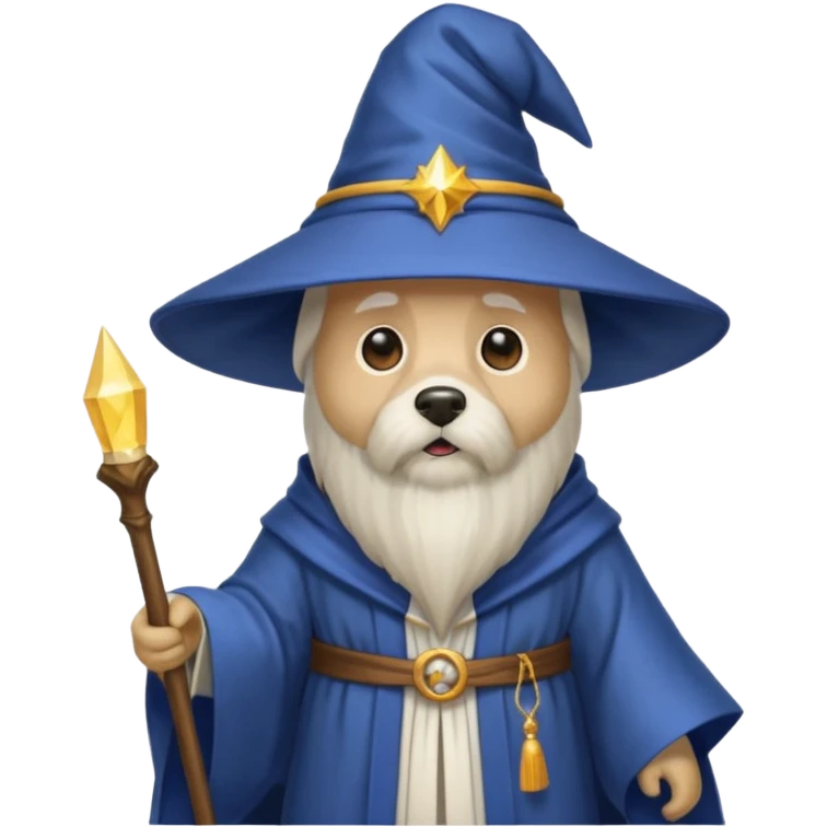 Dog wizard emoji