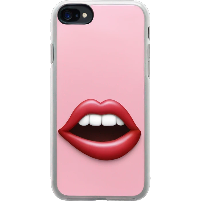 rhode lip gloss attached to the back of an iphone case cover (without phone) emoji