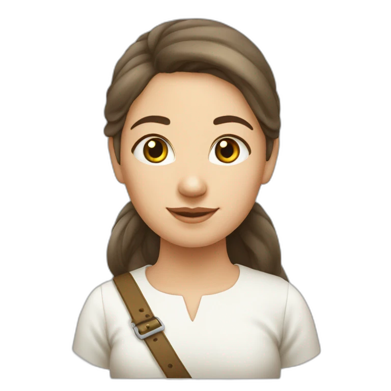 Chèvre avec une fille emoji