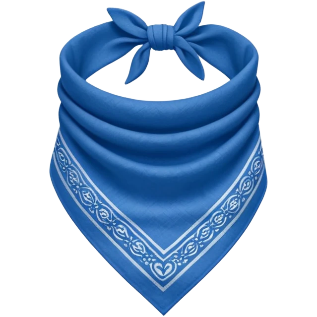 Blue bandana emoji