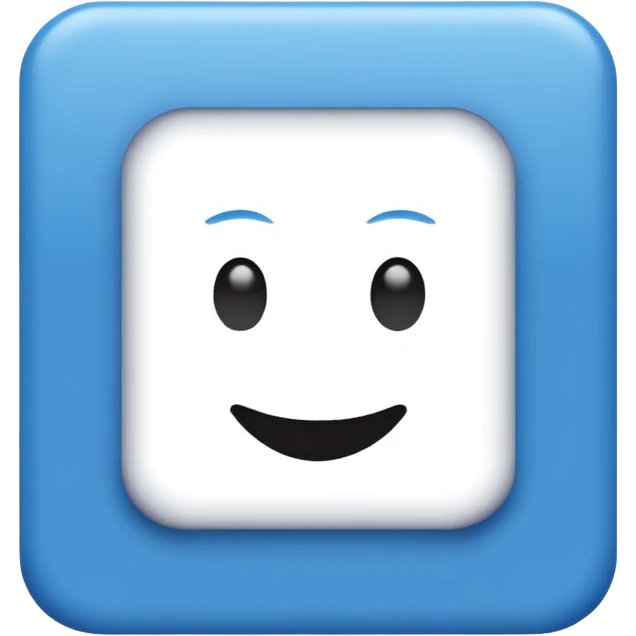 I want a blue background and a white checkmark inside it emoji which I will call the "Fake Roblox Verified Badge Emoji" and the blue background should be square and it should be the "🟦" emoji being the background emoji