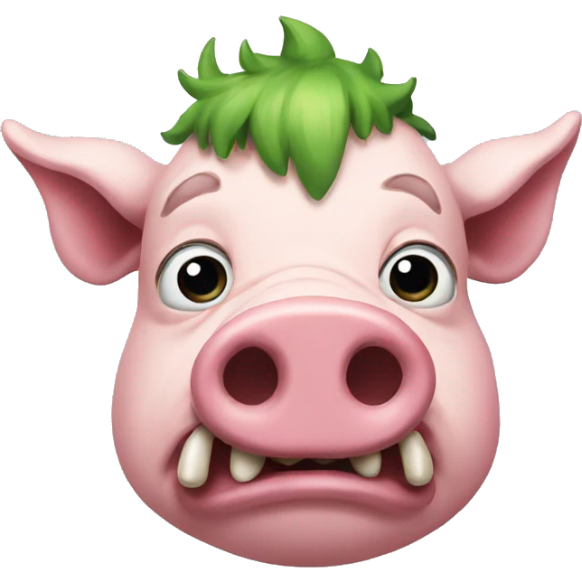 monster pig emoji