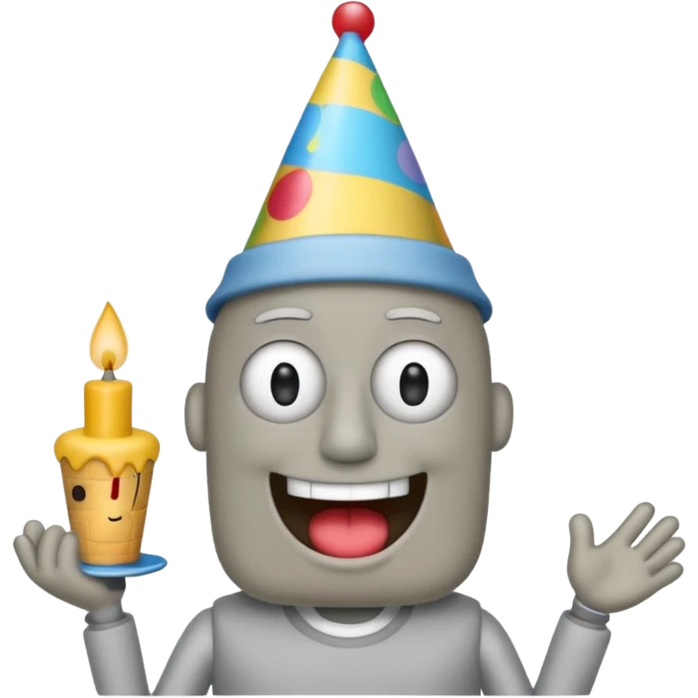 Funny doodlebob from SpongeBob birthday emoji emoji