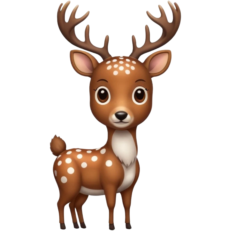 polka dot deer emoji
