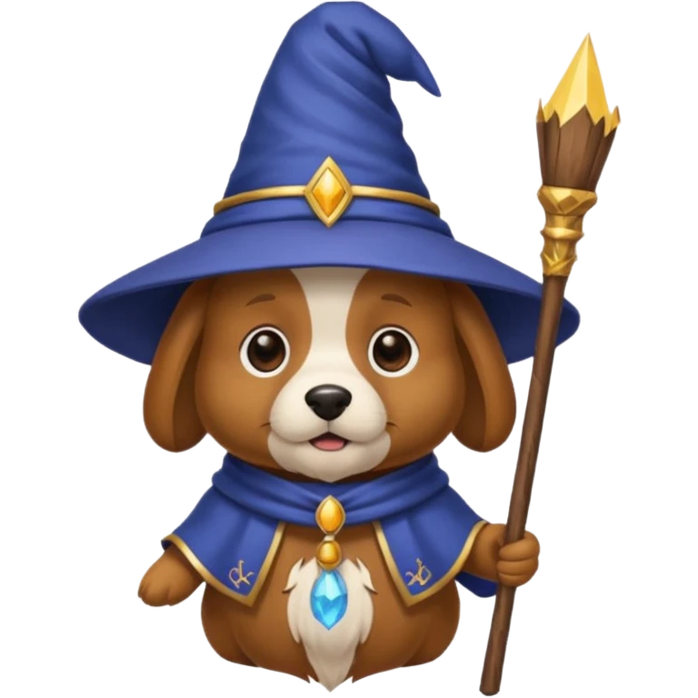 Dog wizard emoji