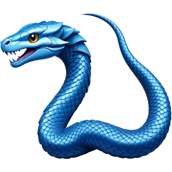 Blue viper  emoji