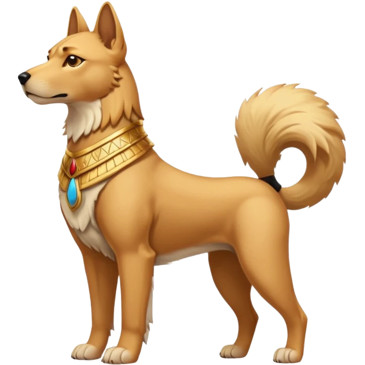 a Protector egypt dog emoji