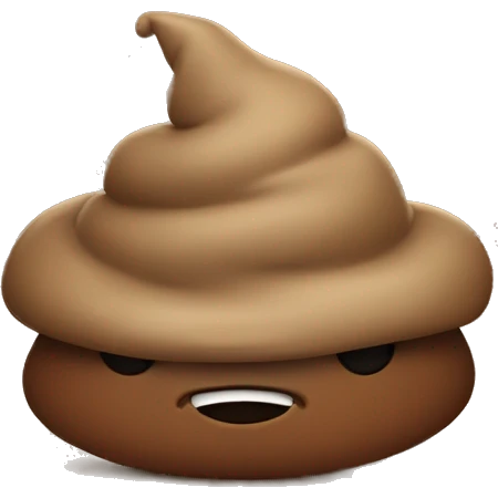 Poop wearing a hat  emoji