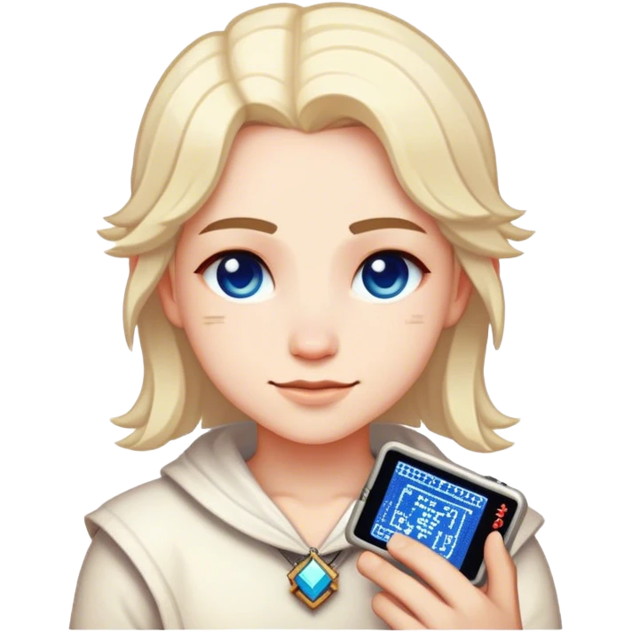 Clash of Clans aesthetic: Cinematic Playful Pixel 3D Key Portrait Emoji, rendered in a 3D vector-style similar to standard emojis with minimal shading and bold, simplified shapes. A compact, distinct form with signature details, softly glowing with a pixelated adventure charm. Simplified yet unmistakably iconic, highly detailed and consistent, glowing with a soft radiance and high shine. Stylized with a touch of classic pixel-art charm and a soft glowing outline, capturing the essence of a beloved gaming relic with a friendly, playful manner! emoji