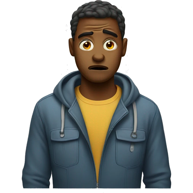 unhappy confused person emoji