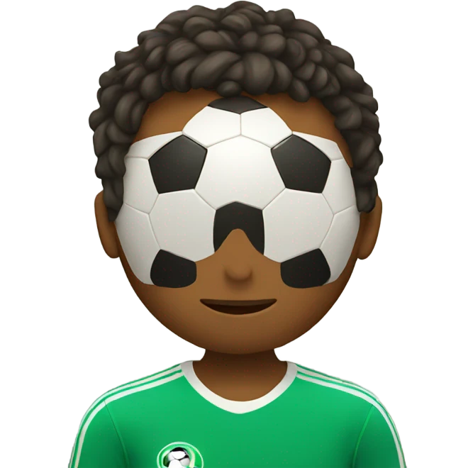 Boy with soccer ball emoji