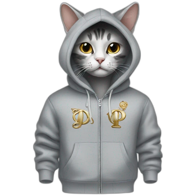 dior fashion hoodie cat emoji