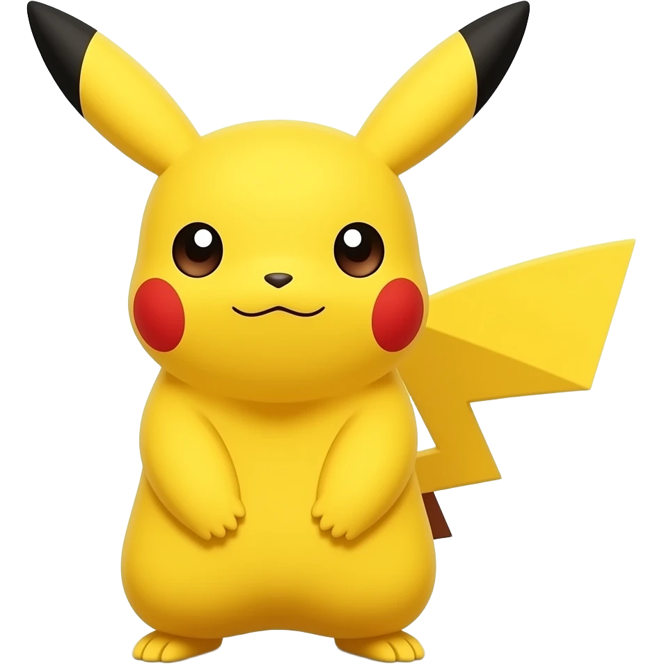 Pikachu con nadie emoji