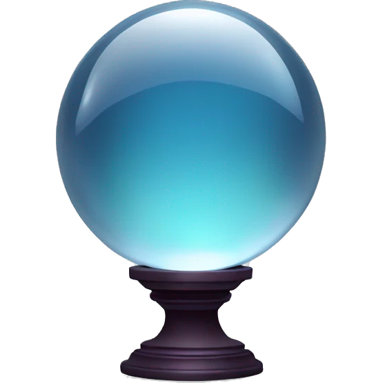 Crystal ball that is tall emoji