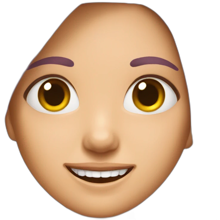 Girl without one broken teeth emoji