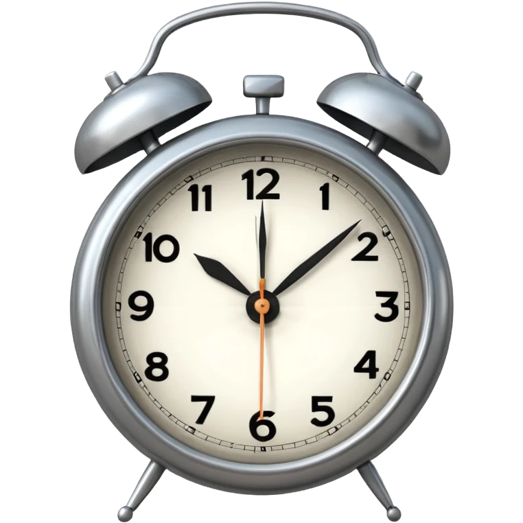 старый будильник, который выполнен в современном виде, стрелки показывают ровно 9 часов emoji