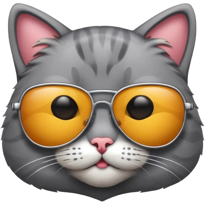 Cat wearing sunglasses new  emoji