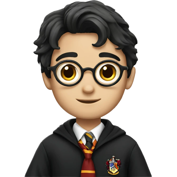 Harry Potter wearing a school uniform  emoji
