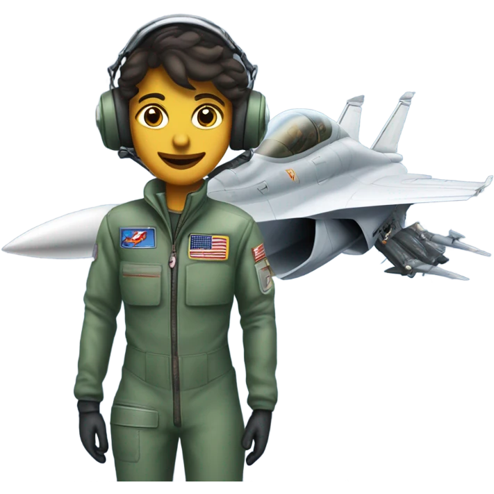 Jet pilot with a Jet Fighter  emoji