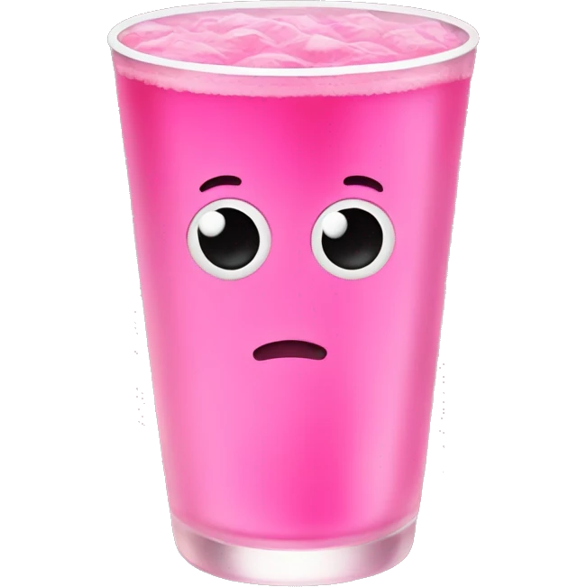 Pink drink emoji