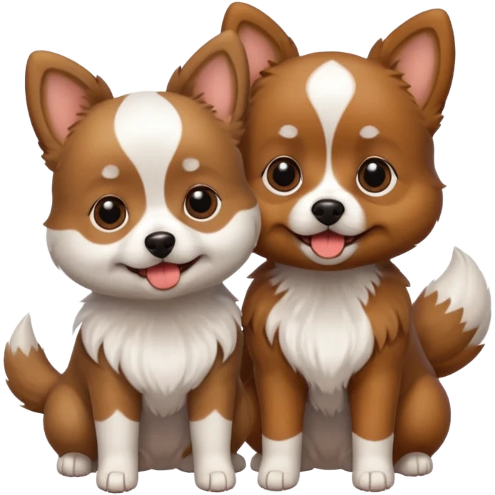 2 Small Dogs foot emoji   emoji