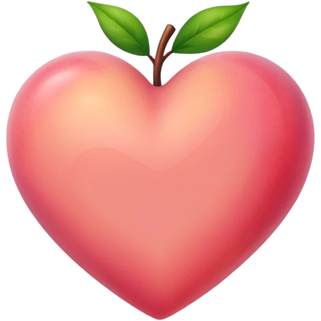 peach heart emoji