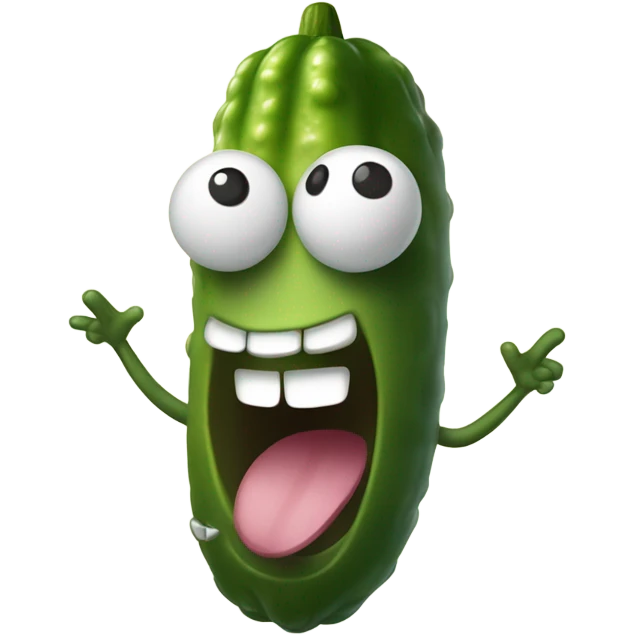 Happy pickle  emoji
