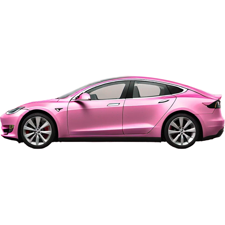 A pink tesla  emoji