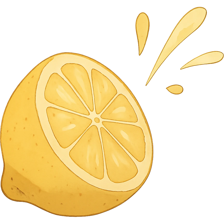 lemon squirt emoji