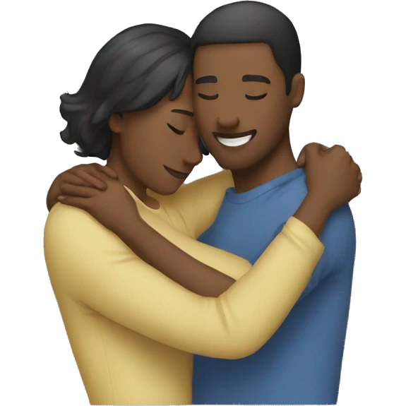 two people hugging emoji
