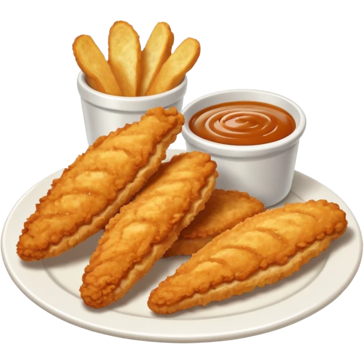 Chicken Tenders, Texas Toast, & Sauce emoji
