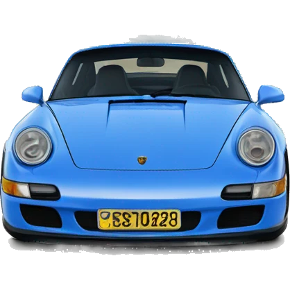 Blue Porsche  emoji