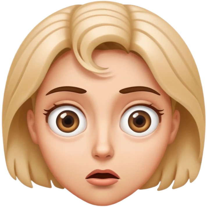 Woman looking perplexed with spiral eyes and dizzy expression emoji