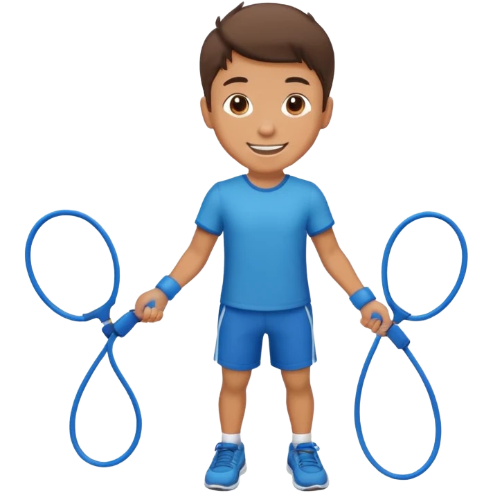 Boy with Skipping rope emoji