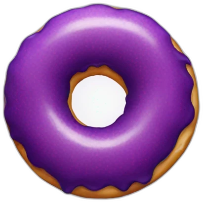 hairy purple donut emoji