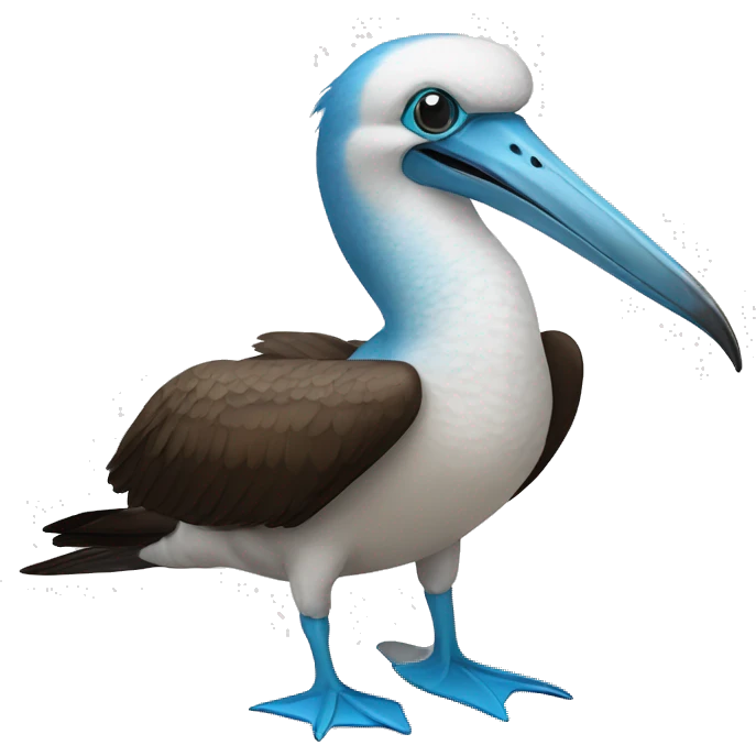a blue footed-booby bird emoji