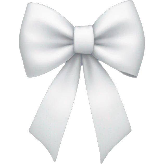 White bow  emoji