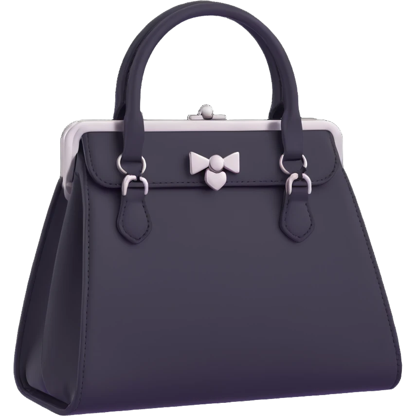 Black goth purse emoji