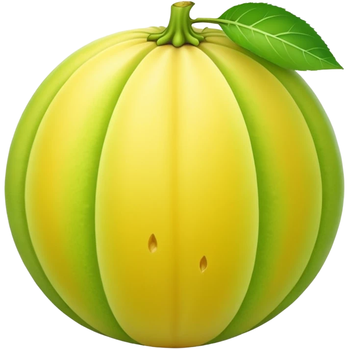yellow honeydew melon not sliced  emoji