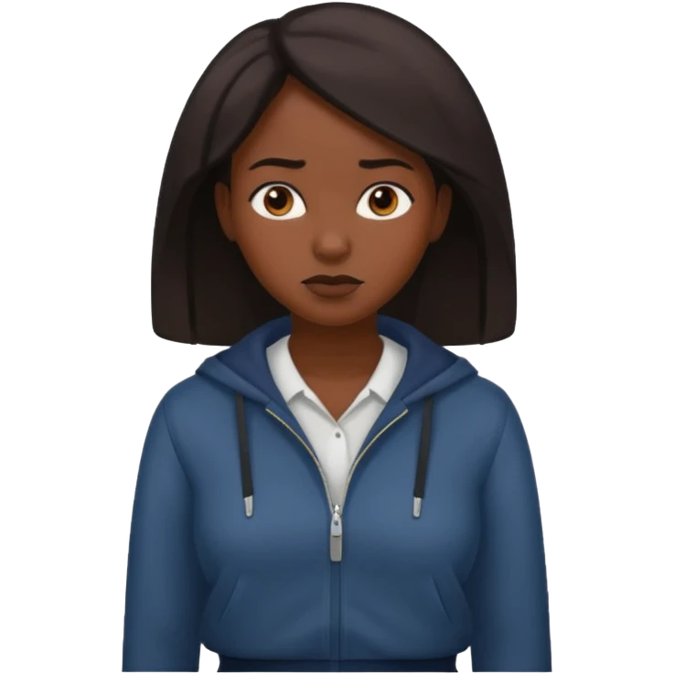 Black puritan slave female emoji