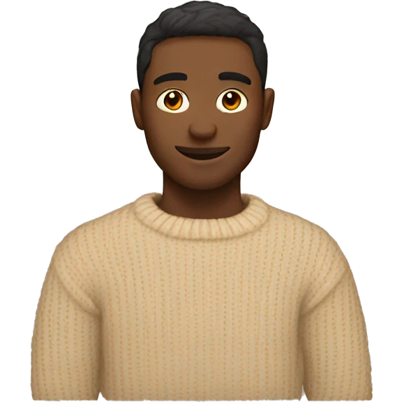 Cosy beige sweater emoji